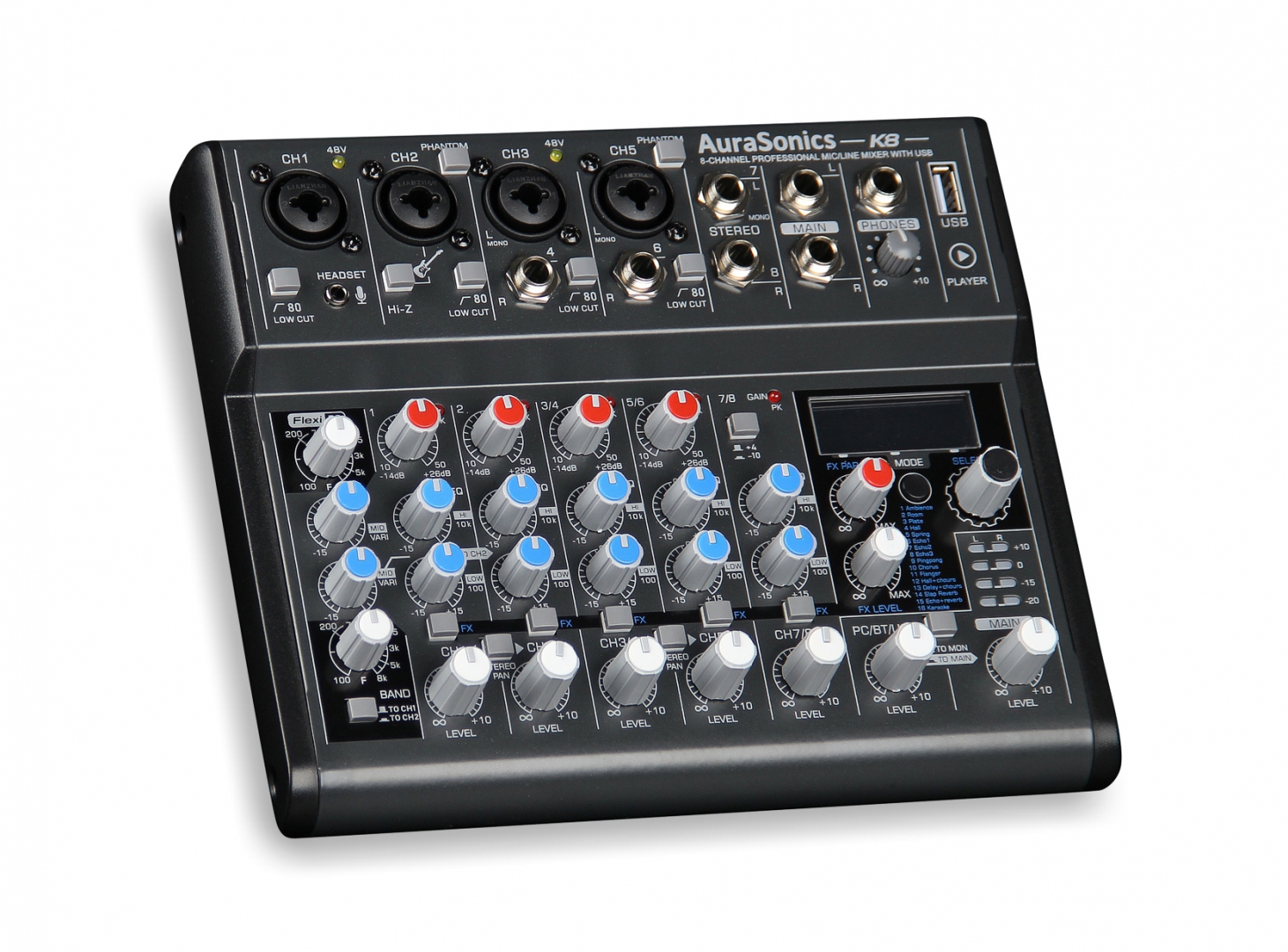 AuraSonics K8 компактный микшерный пульт в Арзамасе