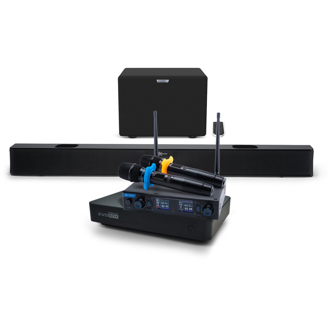 Hi-End караоке-система EVOBOX Premium + EvoSoundBar (саундбар с караоке) в Арзамасе