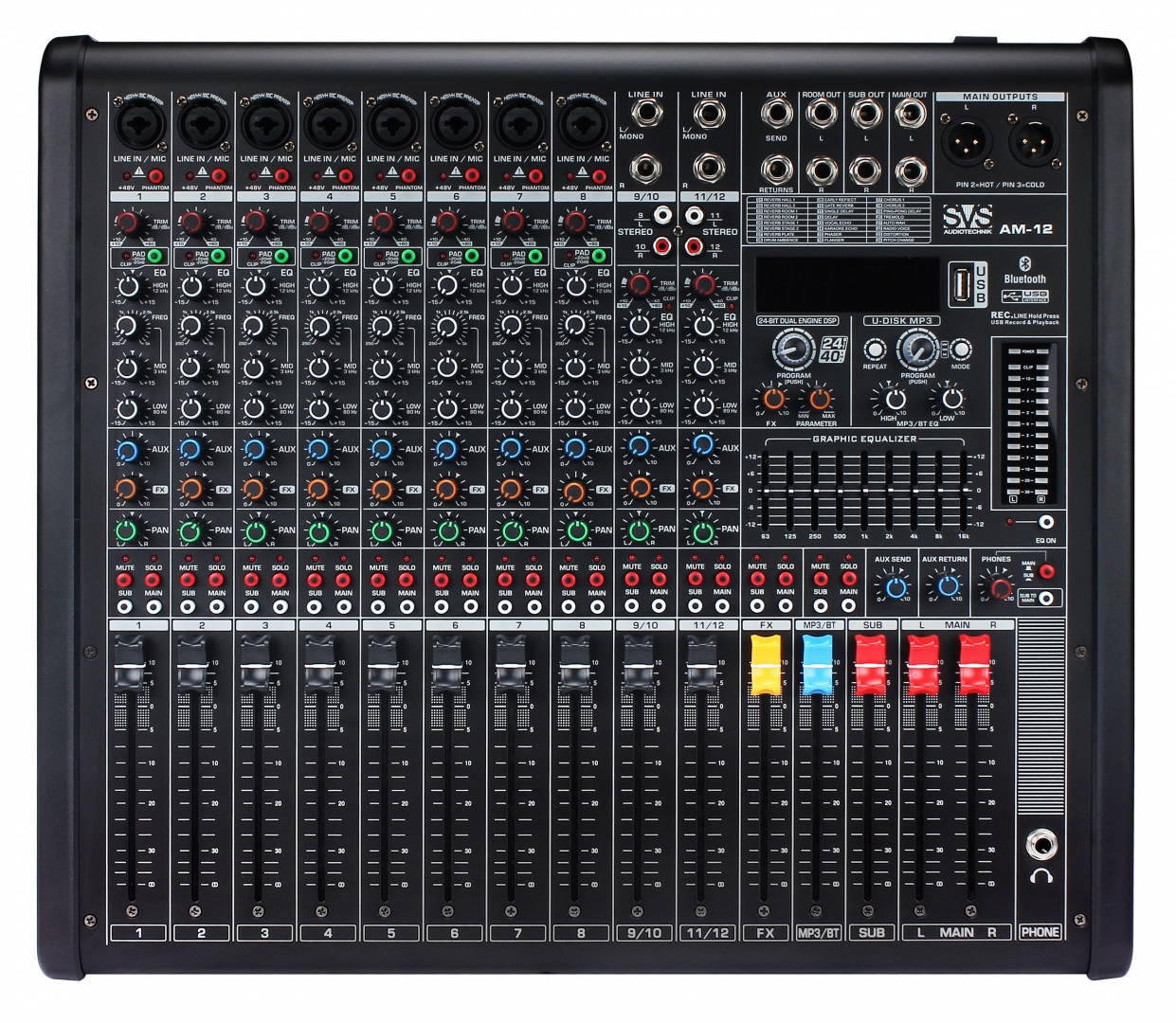 SVS Audiotechnik mixers AM-12 Микшерный пульт аналоговый, 12-канальный в Арзамасе