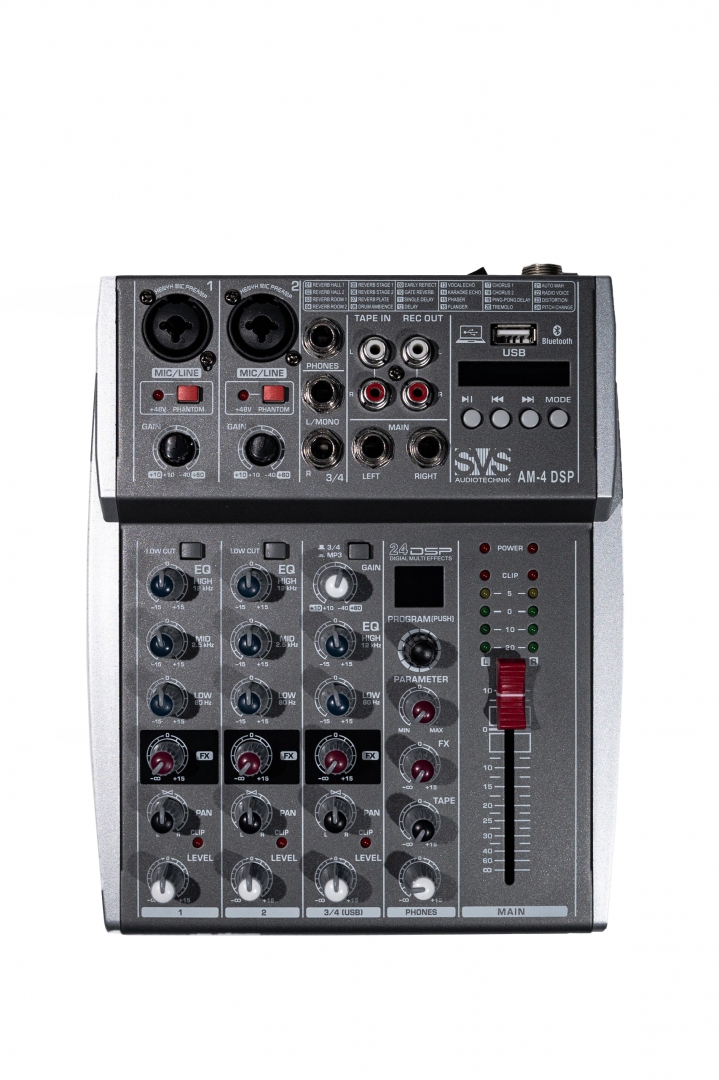 SVS Audiotechnik mixers AM-4 DSP Аналоговый микшерный пульт, 4-канала в Арзамасе