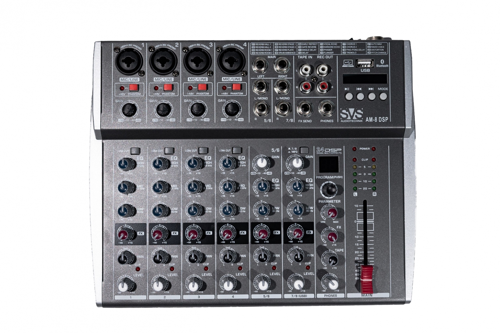 SVS Audiotechnik mixers AM-8 DSP Микшерный пульт аналоговый, 8-канальный в Арзамасе